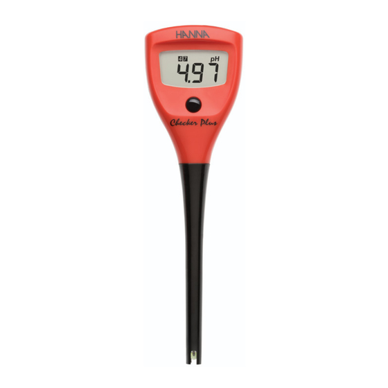 Hanna Instruments HI98100 Checker Plus Bedienungsanleitung