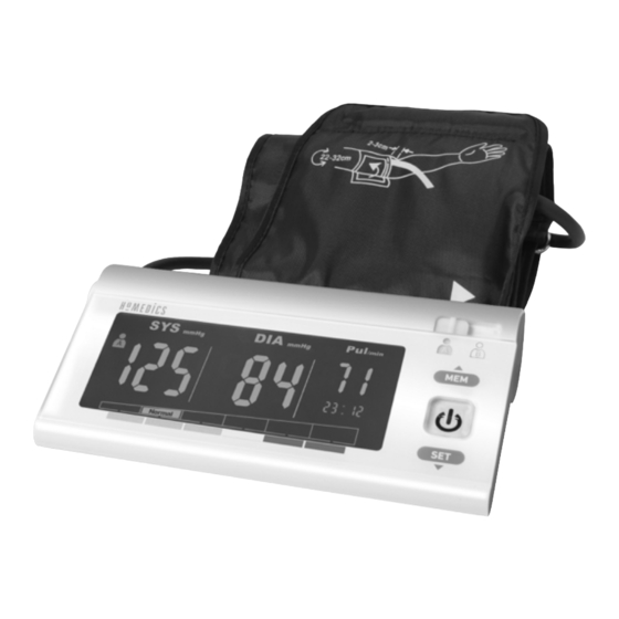 HoMedics Deluxe Automatic Arm BPA-3000-EU Bedienungsanleitung