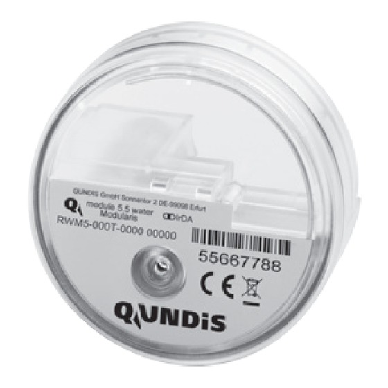 QUNDIS Q module 5.5 Montage- Und Inbetriebnahme Anleitung