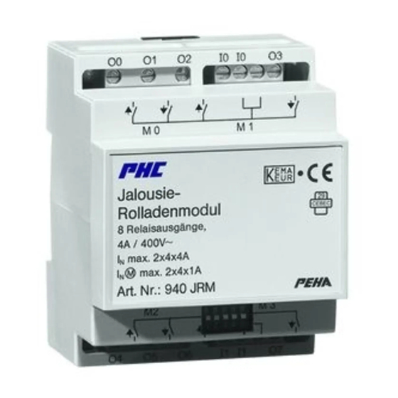 PHC 940 JRM Installations- Und Bedienungsanleitung