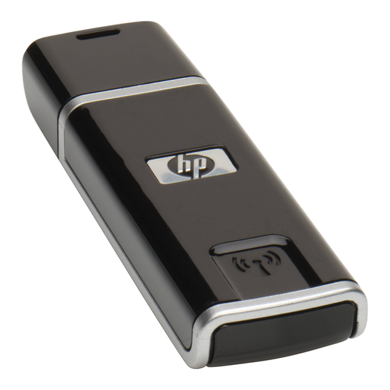 HP Wireless 802.11 b/g Printer Adapter Erste Schritte