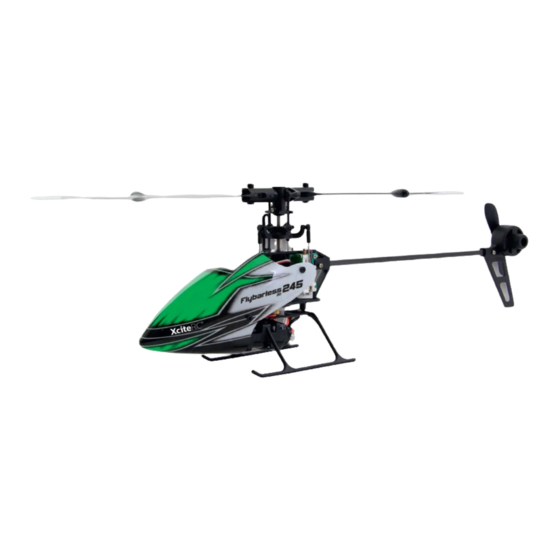 XciteRC FLYBARLESS245 Bedienungsanleitung