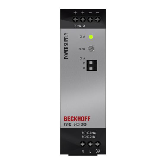 Beckhoff PS1021-2405-0000 Dokumentation
