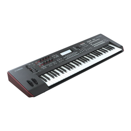 Yamaha MOXF6 Bedienungsanleitung