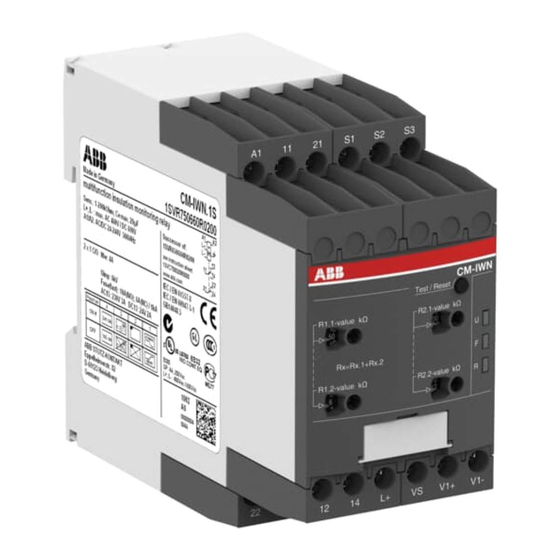 ABB CM-Serie Betriebs- Und Montageanleitung