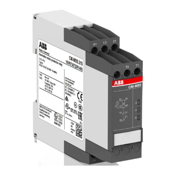 ABB CM serie Betriebs- Und Montageanleitung