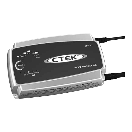 CTEK MXT 14000 AE Anwenderhandbuch