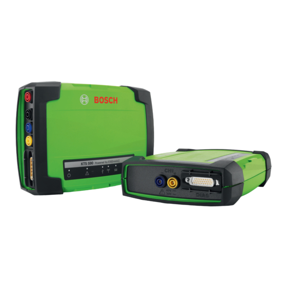 Bosch KTS 5a Serie Originalbetriebsanleitung