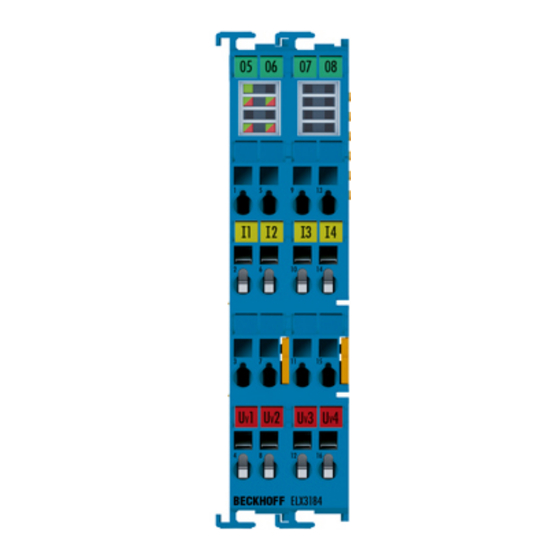 Beckhoff ELX3184 Betriebsanleitung