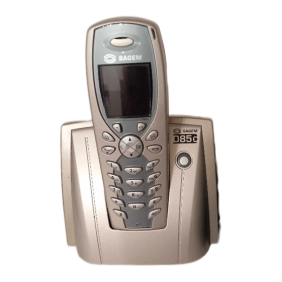 Sagem D85c Bedienungsanleitung