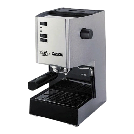 Gaggia COFFEE Gebrauchsanweisung