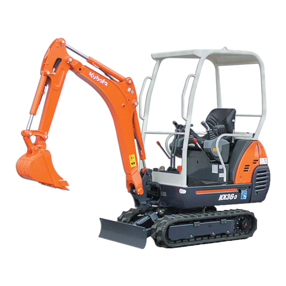 Kubota KX 36-3 Bedienungsanleitung