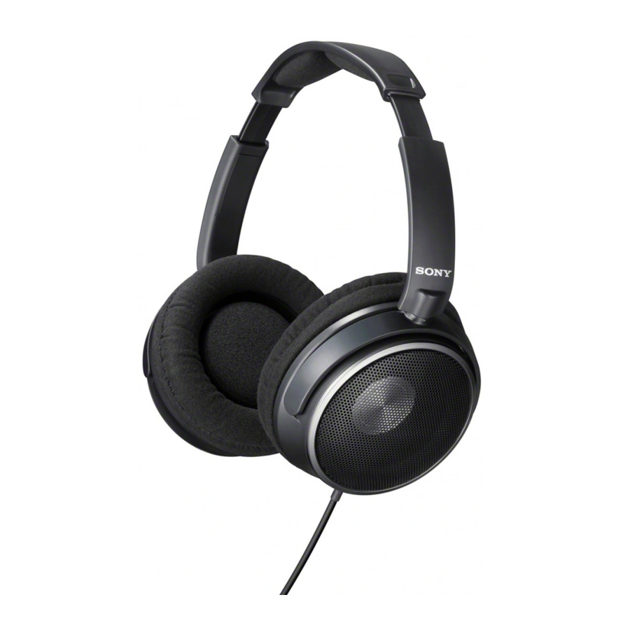 Sony MDR-MA500 Handbücher
