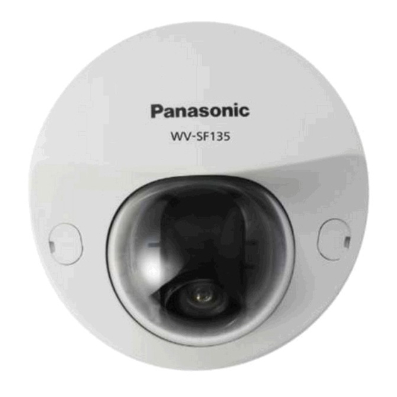 Panasonic WV-SF135 Installationshandbuch