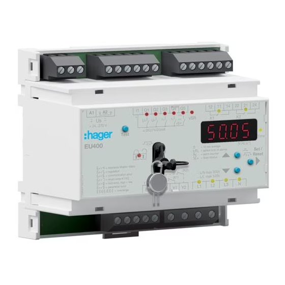 hager EU400 Handbuch