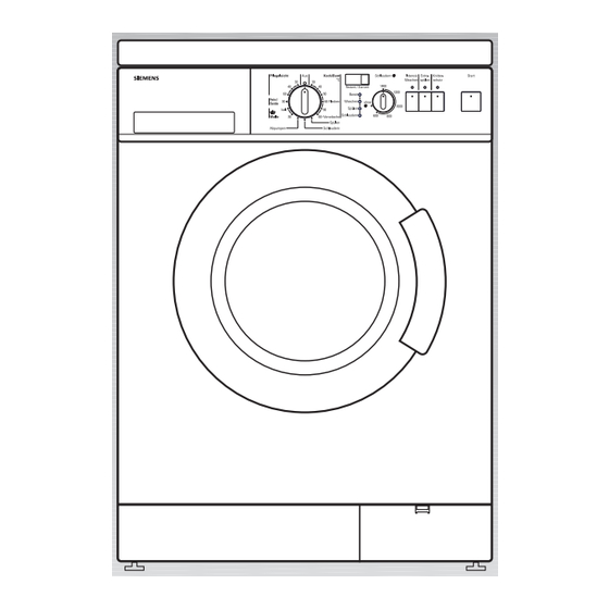 Siemens SIWAMAT XL 1441 Gebrauchs- Und Aufstellanleitung