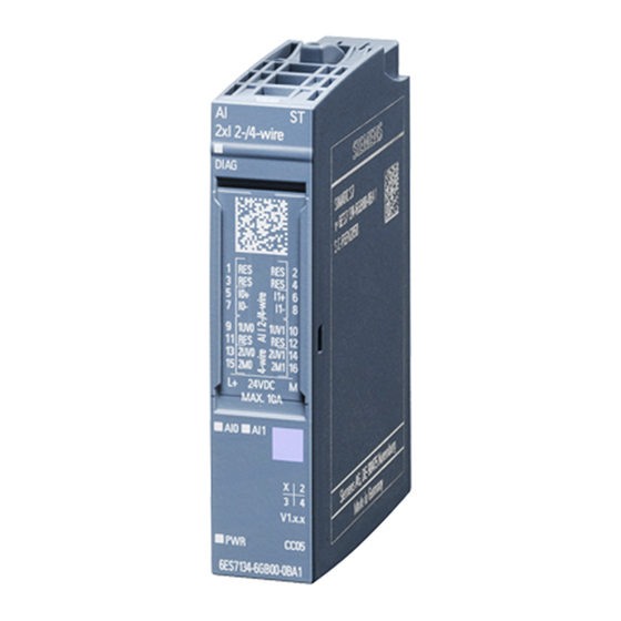 Siemens SIMATIC ET200SP Handbuch