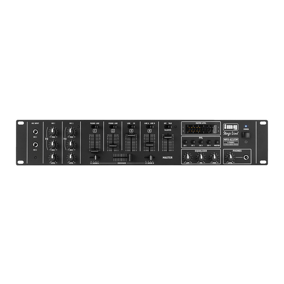 Stageline MPX-622/SW Bedienungsanleitung