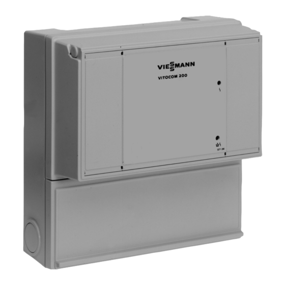 Viessmann Vitocom 200 Typ LON Montage Und Inbetriebnahme