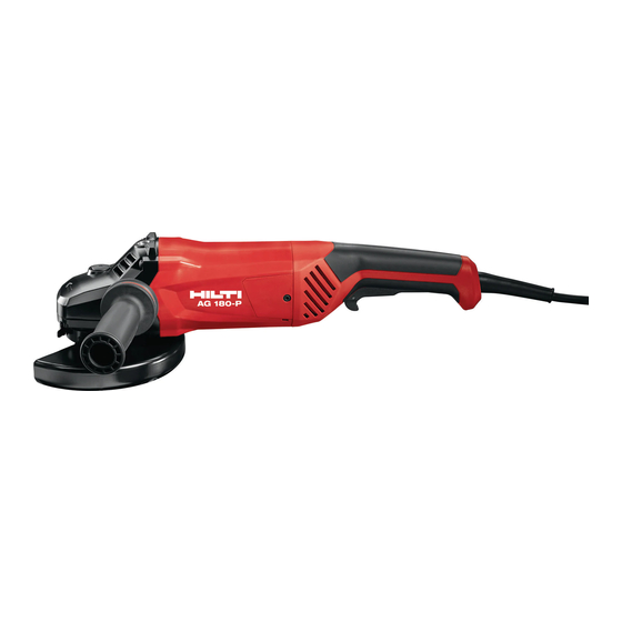 Hilti AG 180-20 D Bedienungsanleitung