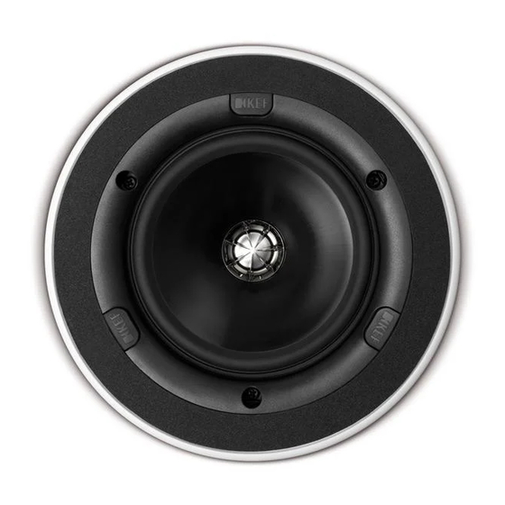 KEF Ci Serie Installationshandbuch