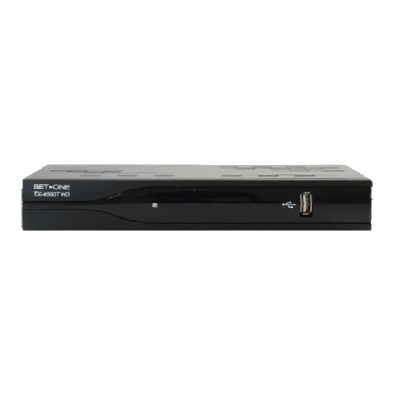 SetOne TX4500T-HD Bedienungsanleitung