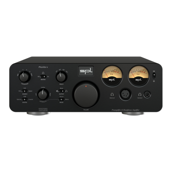 SPL Phonitor x Bedienungsanleitung