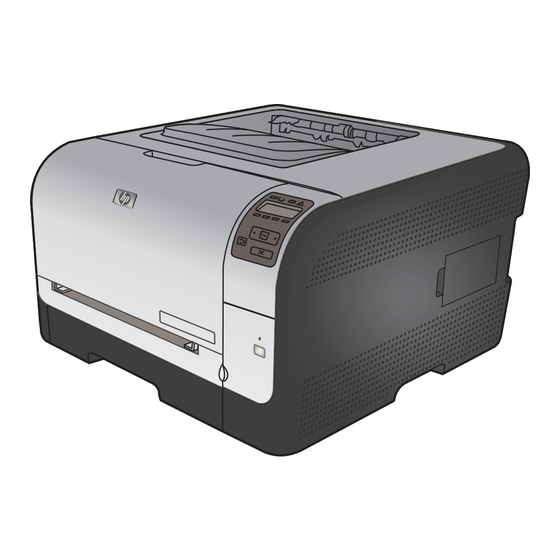 HP LASERJET PRO CP1525n COLOR PRINTER Serie Installationshandbuch