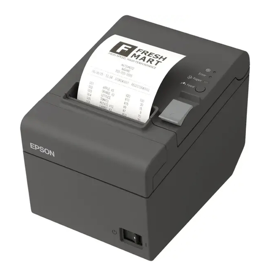 Epson TM-T20 Benutzerhandbuch