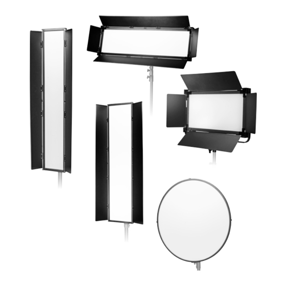 Walimex Pro Soft LED 800 Bi Color Flat Gebrauchsanleitung