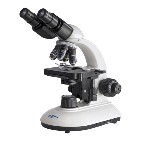 KERN Optics OBE-1 Serie Betriebsanleitung