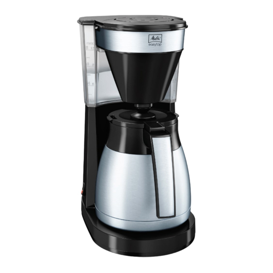 Melitta Easy Therm Gebrauchsanleitung