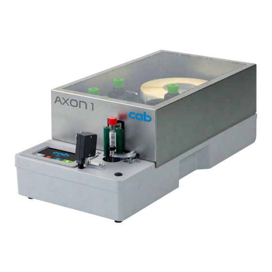 CAB AXON 1 Serviceanleitung