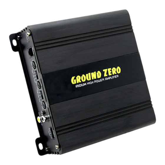 Ground Zero IRIDIUM GZIA 100.2 Bedienungsanleitung