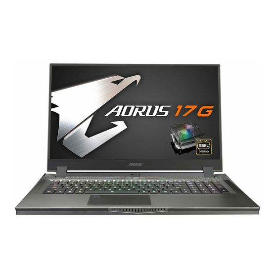 Gigabyte AORUS 17G Schnellstartanleitung