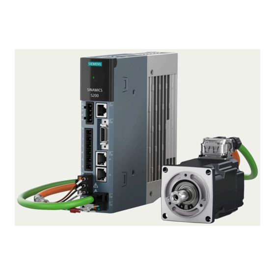 Siemens SINAMICS S200 PROFINET Betriebsanleitung