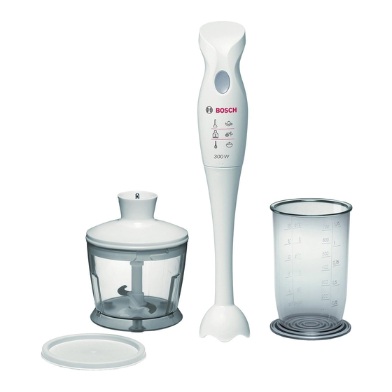 Bosch MSM6B-Serie Gebrauchsanleitung