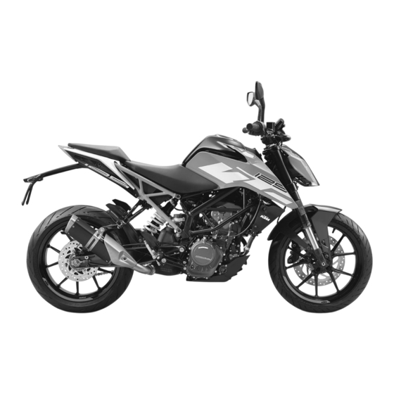 KTM 125 Duke Bedienungsanleitung