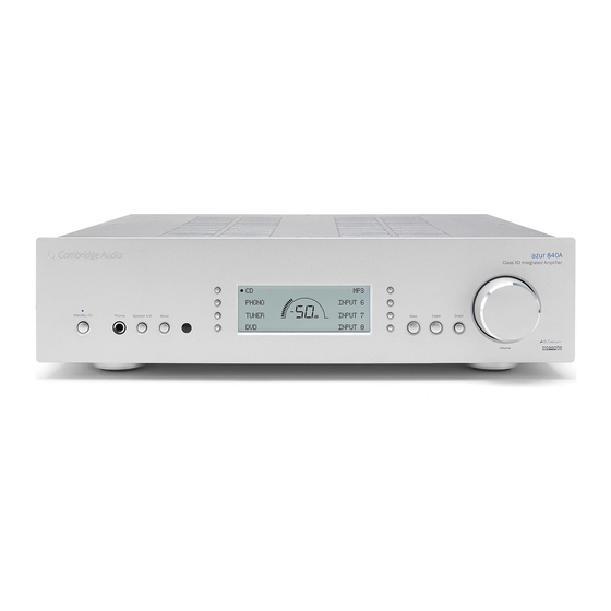 Cambridge Audio azur 840A V2 Bedienungsanleitung
