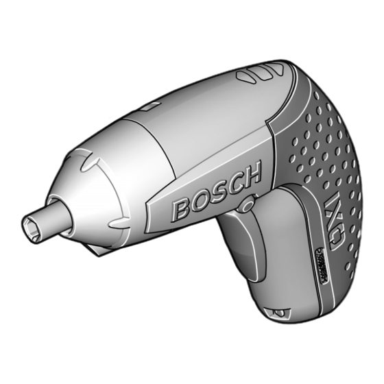 Bosch IXO Bedienungsanleitung