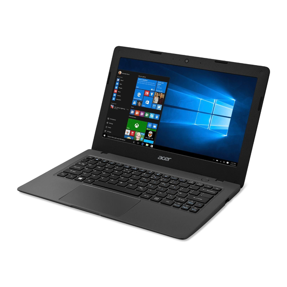 Acer Aspire One Cloudbook 11 Benutzerhandbuch