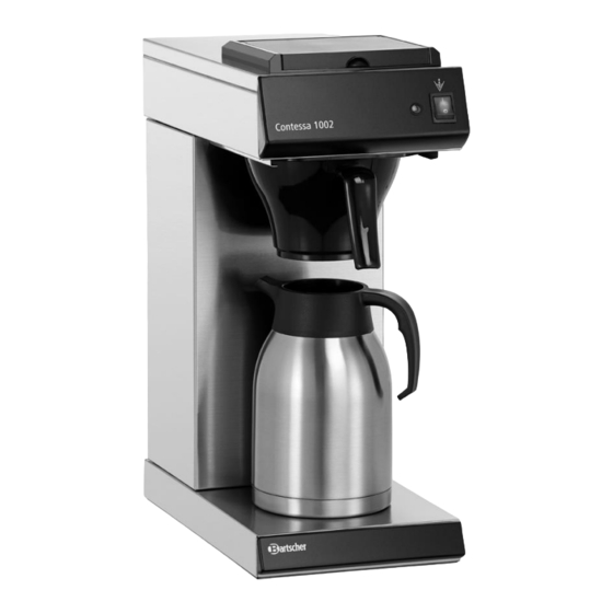 Bartscher Contessa 1002 Bedienungsanleitung