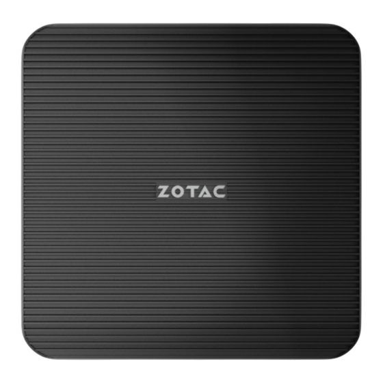 Zotac ZBOX C Serie Schnellstartanleitung