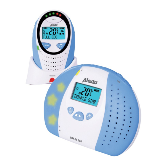 Alecto DBX-88 ECO Bedienungsanleitung