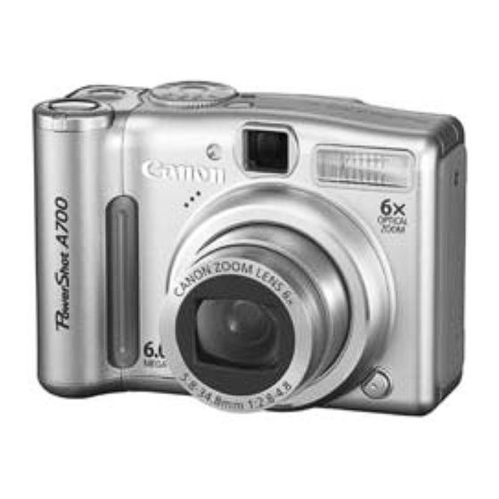 Canon PowerShot A700 Benutzerhandbuch