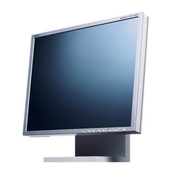 NEC MultiSync LCD1980FXi Bedienerhandbuch