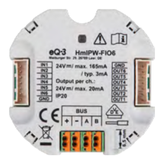 HomeMatic IP HmIPW-FIO6 Bedienungsanleitung