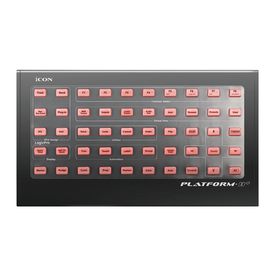 ICON ProAudio Platform B+ Benutzerhandbuch