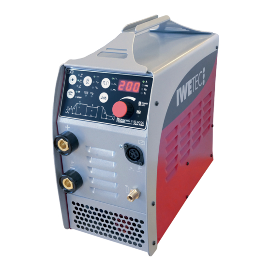 IWETEC I-MAX WIG 210G AC/DC EVO-PRO Bedienungsanleitung