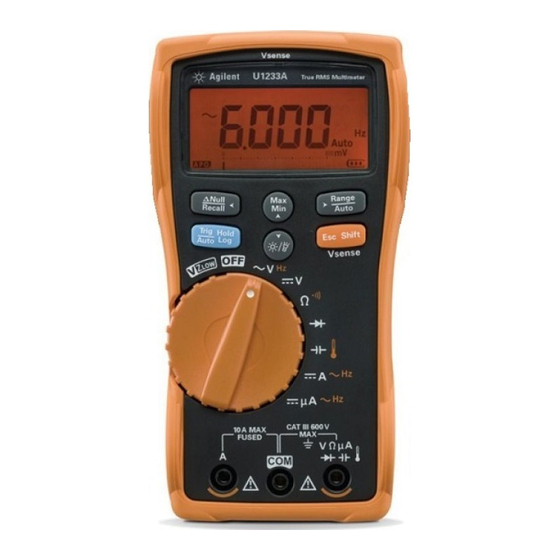 Keysight U1231A Handbücher